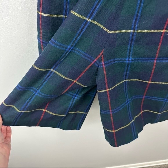 Greg Adams Vintage Plaid Tartan High Waisted Shorts NWT Size 8 - Picture 7 of 15